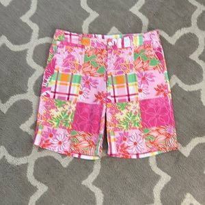 Lilly Pulitzer lightweight floral shorts size 14